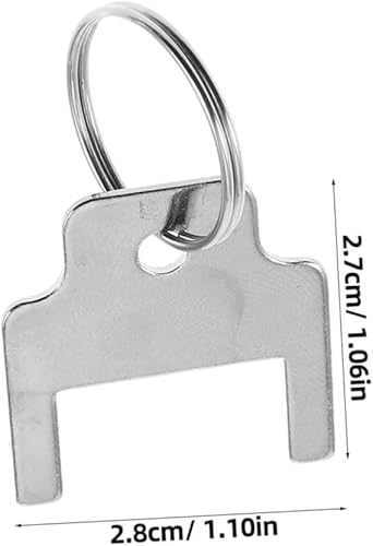 KONTONTY 5pièces Clés De Distributeur De Papier Essuie-Tout Acier Inoxydable Lot de Clés Universelles avec Porte-clés Compatibles avec Distributeurs Kimberly Et Autres Modèles - Nail Gallerys