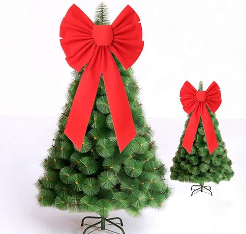 S-TROUBLE Noeud Rouge en Velours Noeuds de noël Suspendus Noeuds de noël de Vacances pour la décoration de couronnes de noël ou des décorations d'arbre pour la décoration intérieure et extérieure - Nail Gallerys