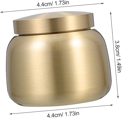 ULTECHNOVO Urne Petits Conteneurs Petits Pots Laiton Doré - Nail Gallerys