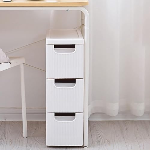 Meuble de salle de bain mince avec tiroir coulissant, tour de rangement sur roulettes, organisateur de tour de rangement (6 tiroirs) - Nail Gallerys