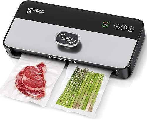 Fresko Automatique Machine/Appareils de Mise Sous Vide Humides et Secs, Sous Videuse Alimentaire avec LED Intelligente et 10 Sacs Vide (V5) - Nail Gallerys