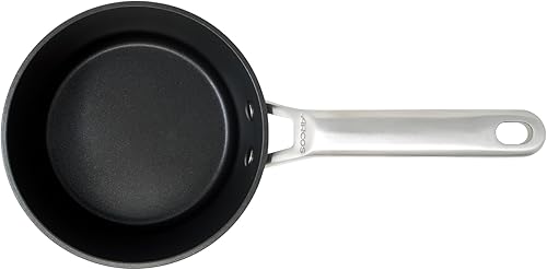 Arcos Série Samoa | Petite casserole Anti-adhésive 16 cm et 1,5 L | Aluminium Forgé | Compatible tous feux | Poignées acier inox effet froid | Économie d'énergie | Noir | FULL INDUCTION - Nail Gallerys