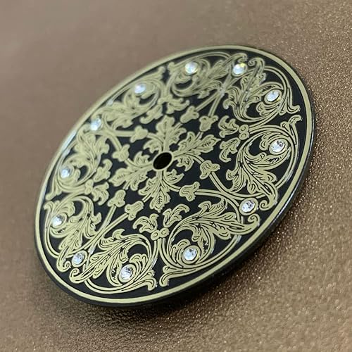 Cadran de rechange 36 mm mécanique manuel pour mouvement ETA6497/6498 ST3600, doré - Nail Gallerys