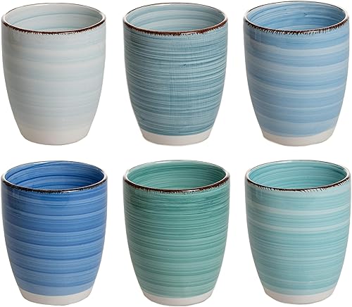 Assiettes à pâtes Studio Tavola Ocean Blue ø 23 cm - 6 pièces - Nail Gallerys