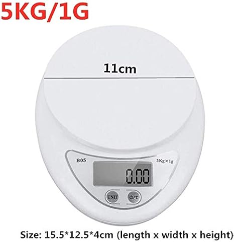 Balances électroniques de cuisine Milligram Échelle Digital Cuisine Échelle Cuisine Balances Numériques Nutrition Échelle Digital Cuisine Balances 5kg 1g Balances numériques portables(5kg 1g a) - Nail Gallerys