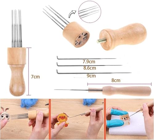 Kit de Feutrage de Laine 36 Couleurs, Feutrage Laine, Feutrage de Laine Kit avec Laine Feutre Aiguilles Outil Kit pour Artisanat DIY pour Poupée, Ornement - Nail Gallerys