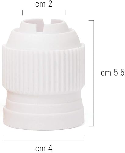 Decora 0263666 Adaptateur pour Douilles 3D en Blister, Plastique, Blanc, 5 x 3,5 x 3,5 cm - Nail Gallerys