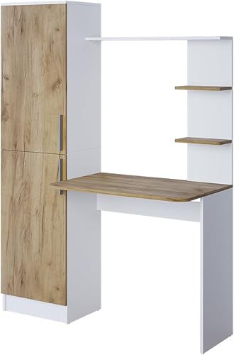 Vicco Bureau Tessa, Blanc, 122.9x52cm - Nail Gallerys