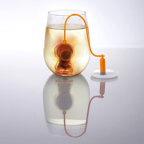 Infuseur à Thé Silicone,Forreen 2 Pièces Passoire à Thé pour Tasse Créatif Mignon Amusants Plongeur Forme Réutilisable Filtre à Thé pour Faire Du Thé (Orange, Bleu) - Nail Gallerys