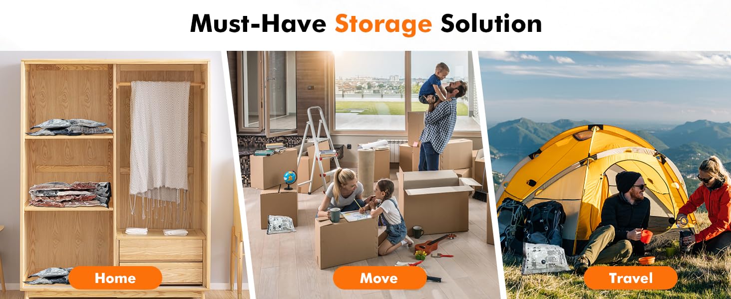 sac rangement sous vide aspirateur