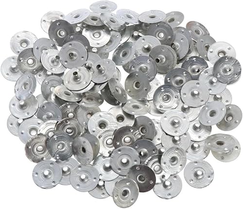 Clips de mèche – Bases métalliques pour Autocollants de mèche de Bougie, 300 pièces de diamètre pour Bases de mèche de Bougie, Accessoires de mèche pour Bougies | Base de Support de mèche de Bougie à - Nail Gallerys