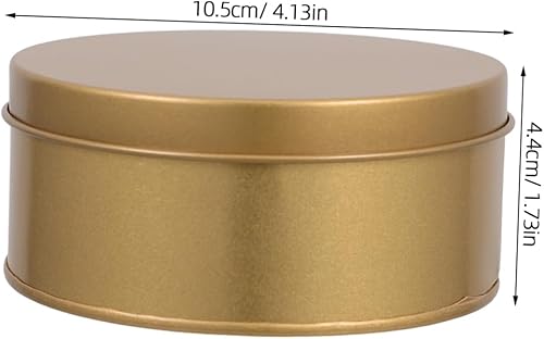 WEKADRIN 4pièces Boîte À Biscuits Métal Avec Couvercle Boîte De Rangement Élégante Pour Bonbons Et Cookies Conteneur Hermétique Tôle Dorée Pour Maison Bureau - Nail Gallerys