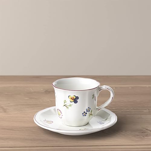 Villeroy & Boch Petite Fleur Tasse à café Moka Espresso 100 ml avec soucoupe 13 cm Porcelaine - Nail Gallerys