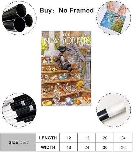 Art New Yorker Poster sur toile sans cadre 30 × 45 cm - Nail Gallerys