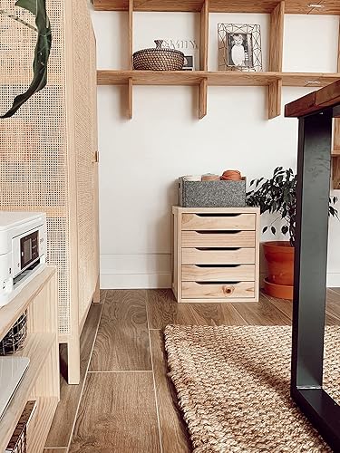 ASTIGARRAGA M129371 Chiffonnier en pin Massif Naturel 5 tiroirs - Nail Gallerys