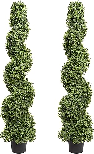 GreenBrokers Lot de 2 buis artificiels en Spirale - 96 cm - Nail Gallerys
