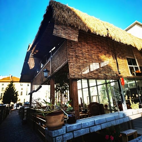 AJTXCSFOQL Store Enrouleur Bambou Tirage Latéral, Stores Vénitien Occultant Bambou Rustique 48 55 64 84 98 104 118 122 135 148 152, 65% Protection UV Rideau pour Extérieur et Piscine - Nail Gallerys