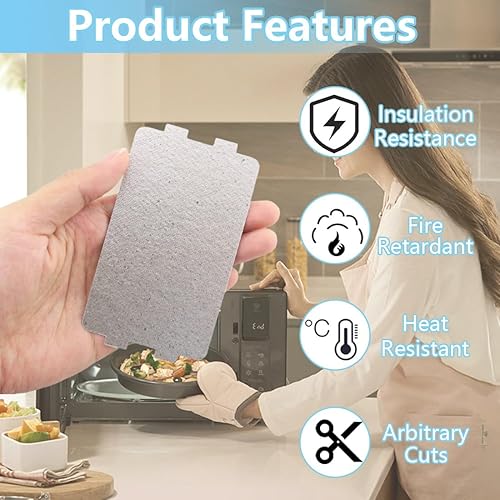 ZLKSEW 3 Plaques Mica pour Four à Micro-Ondes : Remplacement de Feuille et de Guide d'Ondes Hyperfréquences, Accessoire de Réparation pour Cuisine. - Nail Gallerys