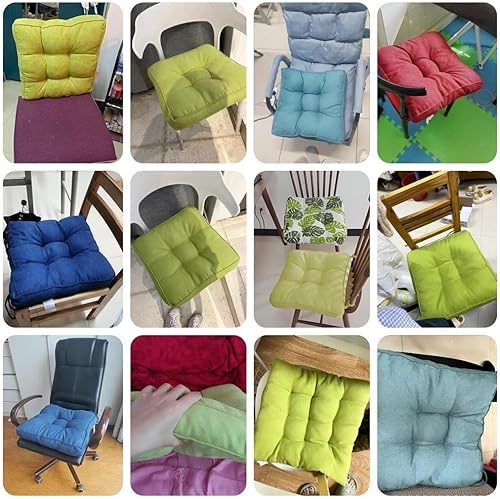 Coussin De Chaise Doux, Coussin De Siège De Jardin 40*40/45*45cm Rond Plus Épais Coussin De Siège Confortable Et Durable Pour Salle À Manger, Chaises Carrées, Bureau, Maison ( Color : 46# , Size : 45* - Nail Gallerys