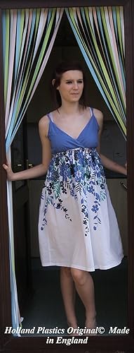 Rideau de porte anti-insectes ultra-résistant Largeur 80 cm Multicolore/couleurs pastel - Nail Gallerys