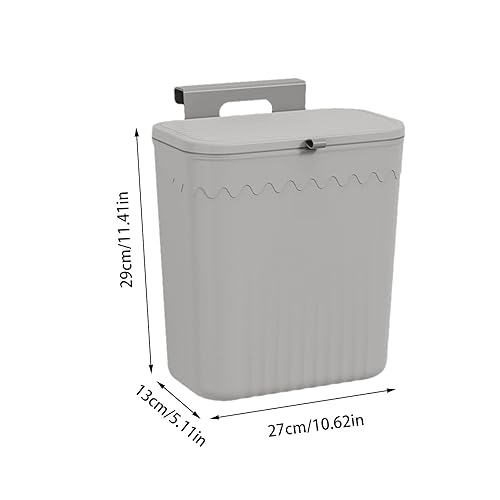 Poubelle Suspendue Cuisine Avec Couvercle, Poubelle Camping Car Suspendu, Poubelles Murale Cuisine, Poubelles Avec Couvercle, Corbeille Camping Car Suspendu Pour Portes D'armoire Placard Salle De Bain - Nail Gallerys