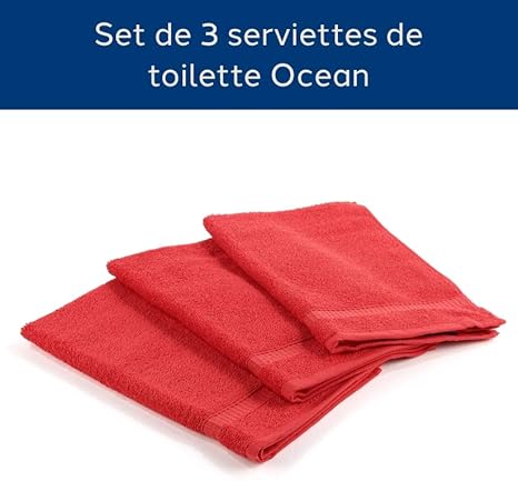 Caleffi - Serviette de Bain 2 Pièces en 100% Coton Eponge – 1 Serviette Toilette 50x100 cm + 1 Serviette Visage 40x60 cm, Douce et Ultra Absorbante - Serviettes Eponge - Lot Serviette - Nail Gallerys