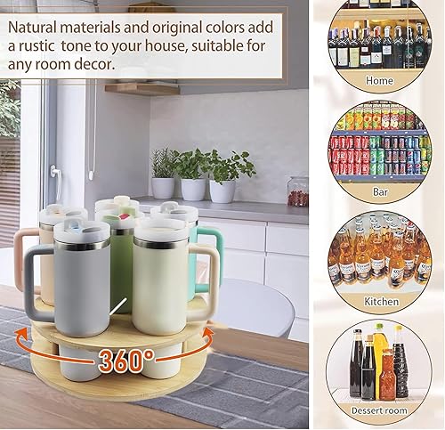 Stanley - Organisateur de bouteille d'eau - 7 trous - Rotatif - Pour bouteille d'eau, café et sirop - Nail Gallerys