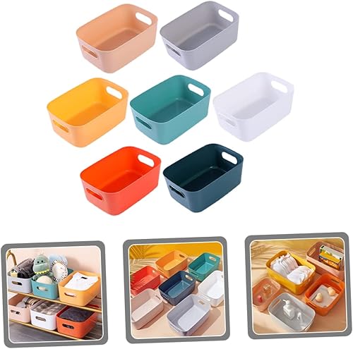 Balacoo 7pièces Boîte De Rangement Multi-fonctionnelle Panier Organisateur Décoratif Pour Bureau Cuisine Et Maison - Nail Gallerys