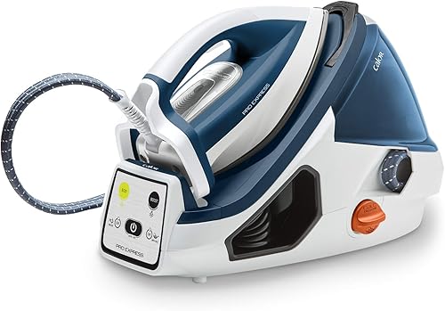 Calor Pro Express Centrale Vapeur Haute Pression, 6,9 Bars, Fonction Pressing 450 g/min, Collecteur de Calcaire, Fabriqué en France GV7830C0 - Nail Gallerys