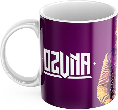 newseny Ozuna Mug cadeau pour les fans du Reggaeton Merch de Chanteur Ozuna Mug Ozuna avec logo | Céramique 350 ml - Nail Gallerys