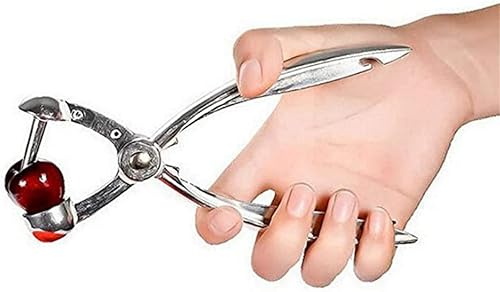 Dénoyauteur en acier, longueur 18 cm, idéal pour enlever les noyaux des cerises, des olives et des amarènes - Nail Gallerys