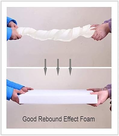 YURRO Mousse de Rembourrage Haute Densité, d'Ameublement Découpée à N'importe Quelle Taille, Coussin Multifonctionnel pour Une Assise, 200x50x12cm (10cm,100x35cm) - Nail Gallerys