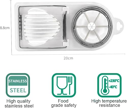 OUDQFCJ Coupe oeuf à la coque, coupe oeuf - Outil de découpe 2-en-1 pratique en acier inoxydable de haute qualité - Nail Gallerys