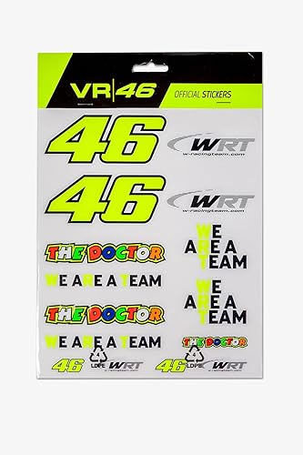 Valentino Rossi Sticker VR46 WRT Line, Unisex, One Size, Multi - Nail Gallerys