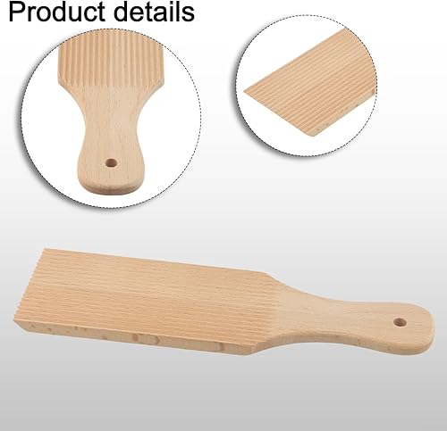 Planches à gnocchi en bois avec pagaies à beurre, outil à rouler la pâte, accessoires de cuisine faits maison, 24,4 x 7,1 cm - Nail Gallerys