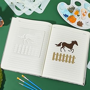 Pochoir réutilisable pour la peinture d'étalon