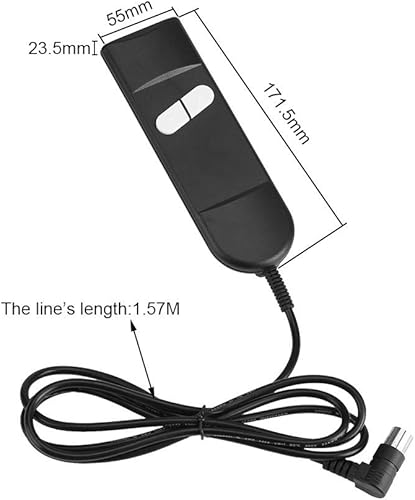 Delaman Commande Manuelle pour Fauteuil élévateur, Fauteuil inclinable électrique, utilisations Multiples, connecteur 2 Boutons et 5 Broches - Nail Gallerys