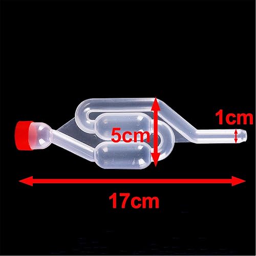 NIYATA 4 Pièces Barboteur, Barboteur Fermentation, Barboteur Fermentation avec Bouchon, Barboteur de Bière pour Brassage de Bière Vin Cidre, Transparent - Nail Gallerys