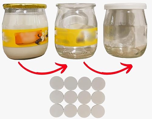 Couvercles pot yaourt lot de 12 réutilisable – couvercles diamètre 56mm – compatible avec pot de yaourt la laitière et d’autre pot de yaourt du commerce. - Nail Gallerys