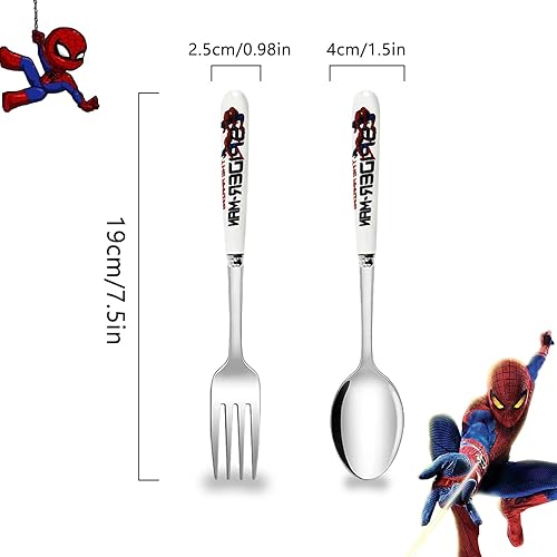 Cartoon Couverts Enfant, Enfant Inox Couverts, Enfants Ensemble Couverts, Inoxydable Enfant Couverts, Réutilisable, Avec Boîte Rangement, pour Usage Famille, Voyage, Camping - Nail Gallerys