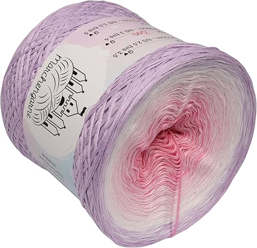 Fil dégradé de couleur - Poussière de fée - 4 ou 3 fils - Laine pour crochet (poussière de fée - lavande extérieure, 4 brins, 300 g / 1140 m) - Nail Gallerys