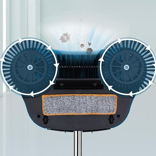 Balayeuse À Main 3 En 1, Balayeuse À Main Rotative À 360°, Élimine Les Déchets, Les Poils D'animaux Et La Poussière - Utilisation Sèche Et Humide - Balayeuse À Tapis Très Efficace Avec Long Manche - Nail Gallerys