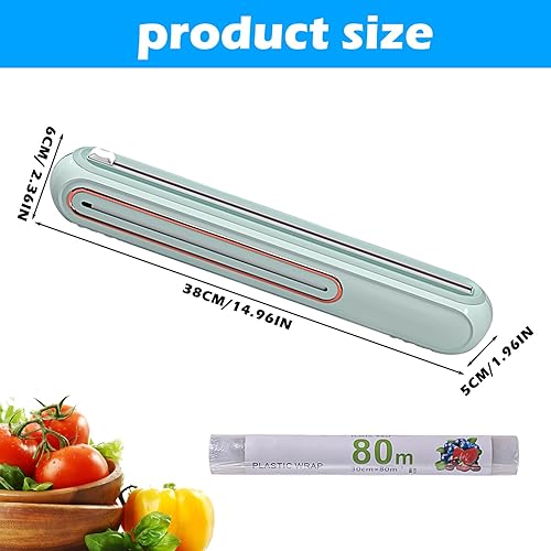 Distributeur magnétique de film d'aluminium avec cutter : Nizirioo améliore le distributeur de film alimentaire Distributeur de film alimentaire Distributeur pratique de feuilles d'aluminium Tiroir - Nail Gallerys