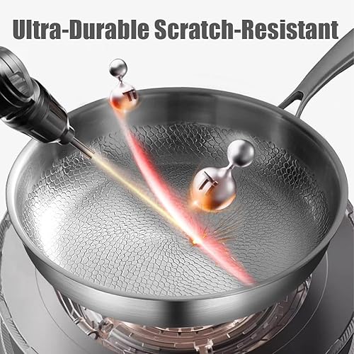 Siraatskitchen titanium Pan, Siraat Pure Taima Titanium Frying Pan for Cooking, No-Coating Nonstick PanSuitable for Induction Cooker, All Stoves, Dishwasher Safe (with Lid, L-11.02in) - Nail Gallerys