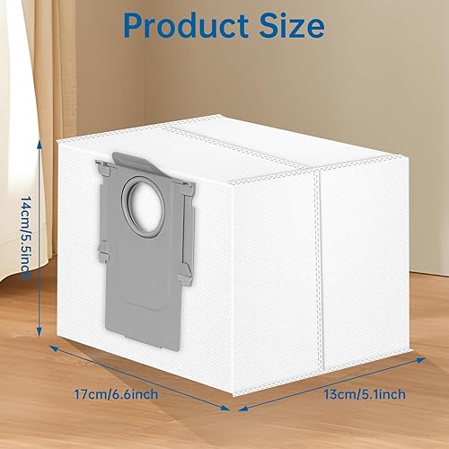 14 Pièces Sacs à Poussière Compatible avec Roborock S8+/S8 Pro Ultra/S7 MaxV Ultra/Q7+/Q7 Max+/Q8 Max+/Q5 Pro+/T8, Grande Capacité Sac Aspirateur 3 L - Nail Gallerys