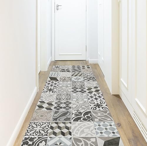 VINILIKO, Tapis en Vinyle, Jaune, 50 x 100 cm - Nail Gallerys