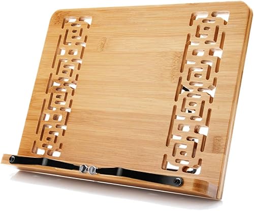 wishacc Support de lecture en bambou pour livre de cuisine et documents Grande taille - Nail Gallerys