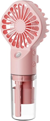 Ventilateur brumisateur d'eau – Ventilateur portatif rechargeable, 4 vitesses réglables, longue durée la batterie, ventilateur brumisateur les voyages, les garçons, les filles et les femmes élégantes - Nail Gallerys
