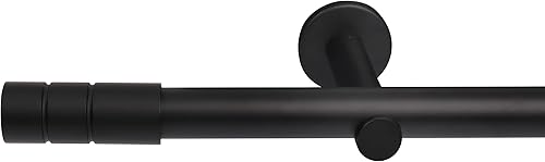 Lot de 10 anneaux de rideau, 25 mm, avec pince, noirs mats - Nail Gallerys