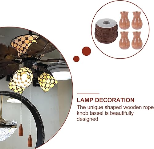 Yardenfun 1ensemble Corde À Ombre Tressée Bois pour Stores Vénitiens Accessoires De Rideaux Multifonctions Cordon De Levage pour Décorations Et Réparations - Nail Gallerys